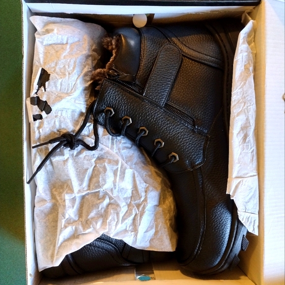 NWT Gelato Men's Faux Fur Lined Leather Cold Weather Boots - Picture 8 of 10